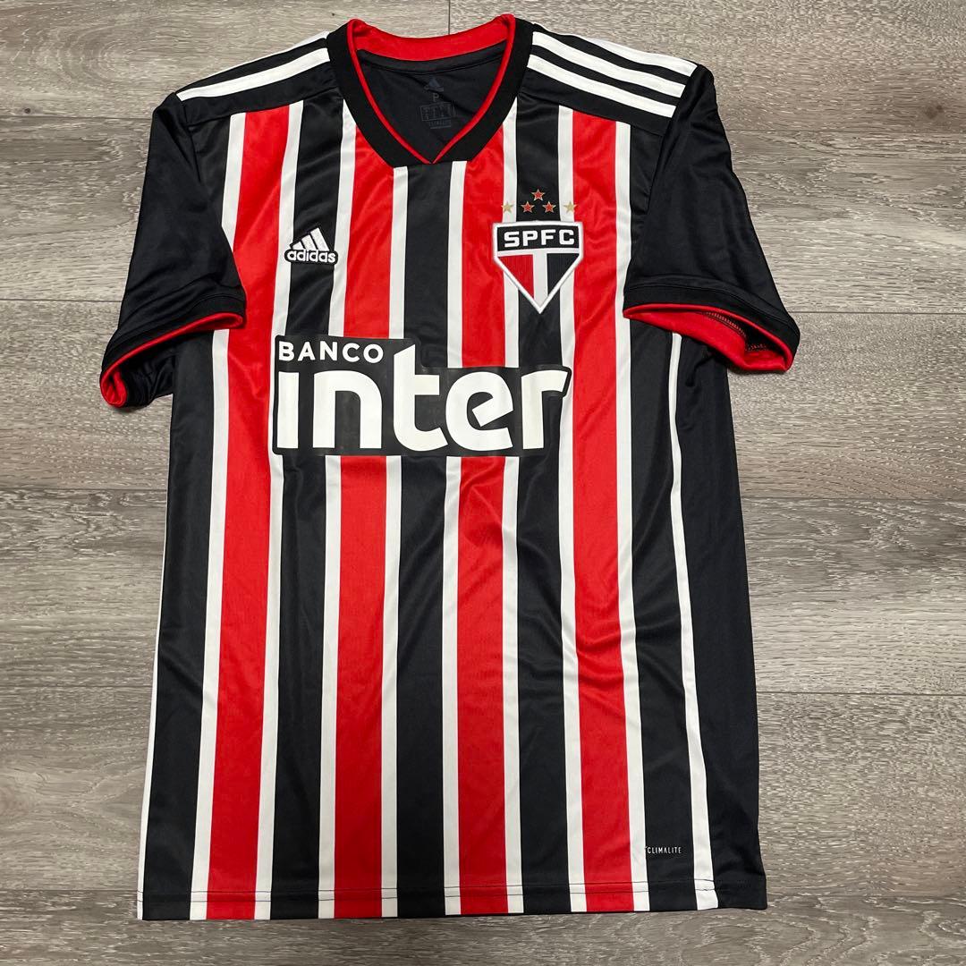 美品 Adidas SPFC エンブレム刺繍 サンパウロFC ユニフォーム S