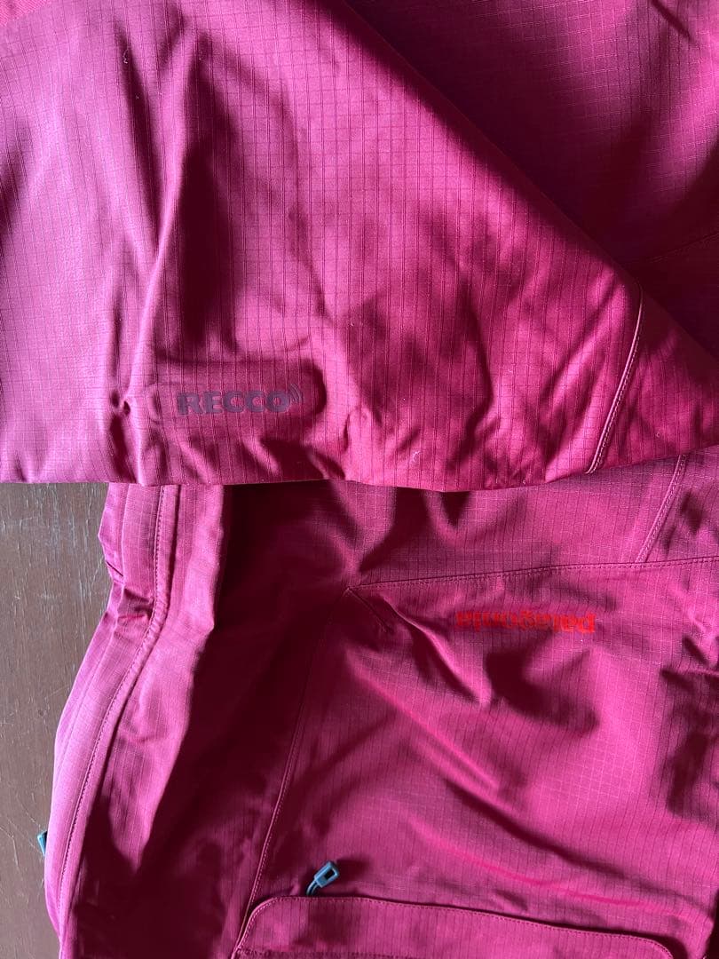 Patagoniaスノーショットパンツh2noリラックスフィット エンジ色L