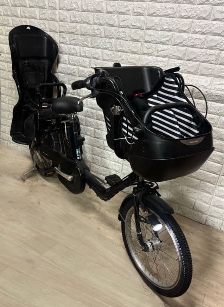 ✨美品✨大容量8.9Ah✨室内保管✨パナソニック ギュット子供乗せ電動自転車✨