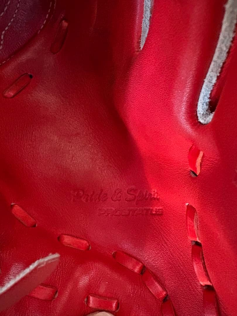 ZETT PROSTATUS 硬式グローブ レッド　投手用