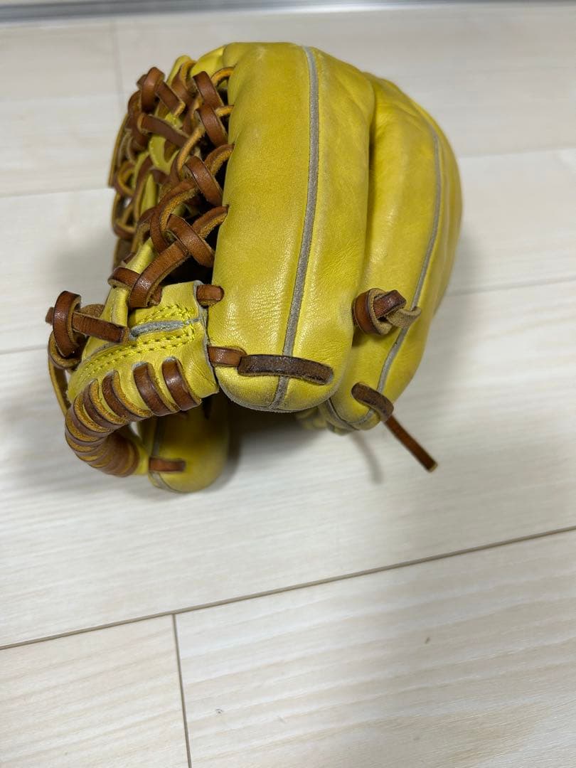 ハイゴールド 軟式 グローブ イエロー 内野用
