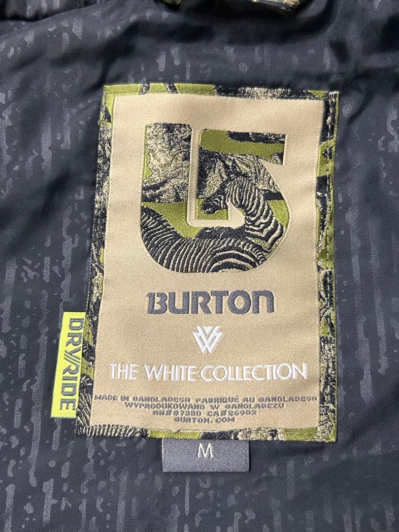 BURTON カモフラージュ　迷彩　フード付き　ウィンタージャケット スノボ　M