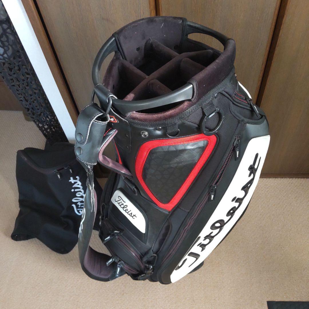 Titleist キャディバッグ ブラック/ホワイト/レッド