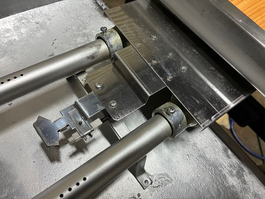 鉄板テーブル　LPガス用　1500×750×705mm お好み焼き　鉄板焼