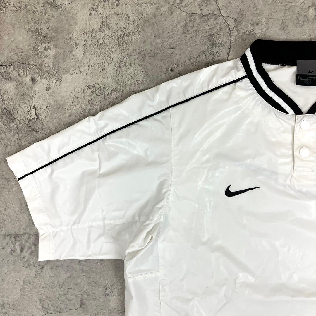 00s NIKE ナイキ ベースボール ピステ 古着 ビッグスウッシュ 刺繍ロゴ