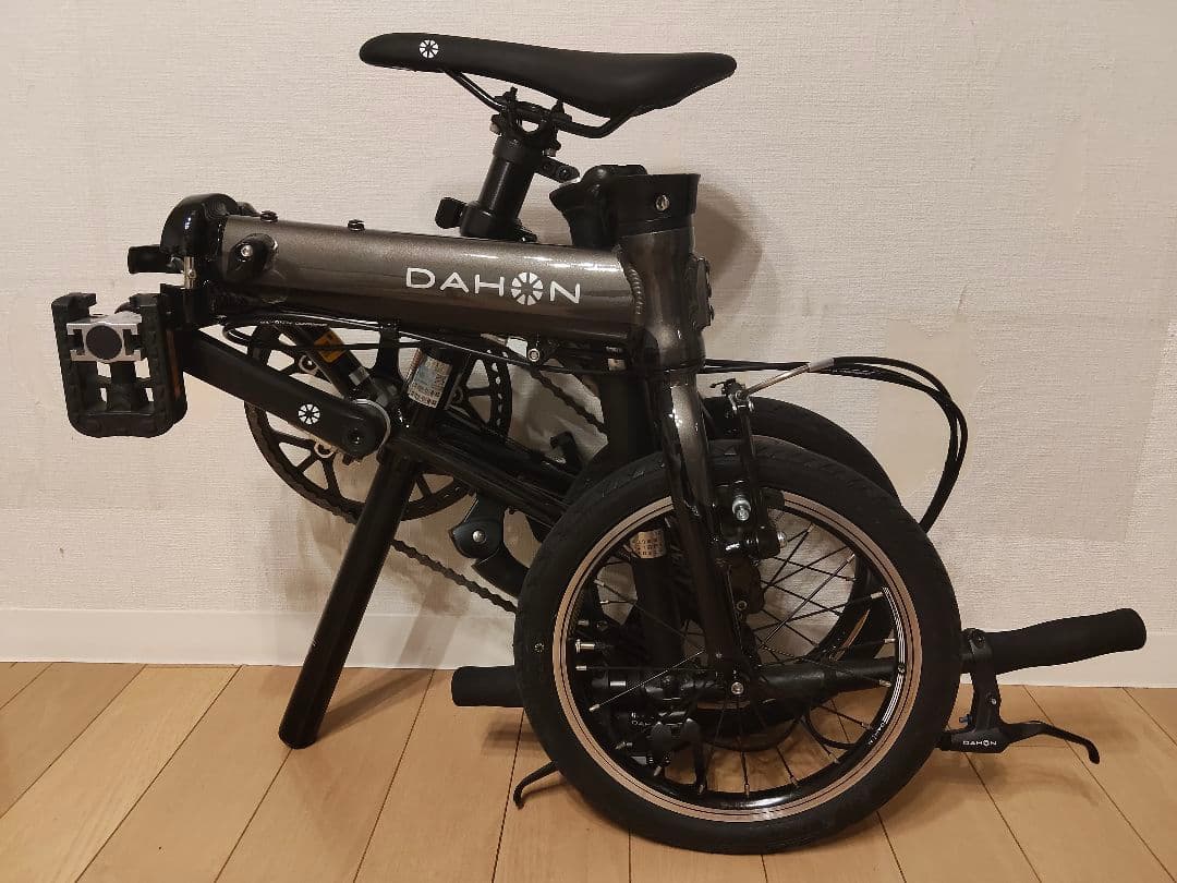 【aniマニアックな緑寿】ダホンDAHON K3 折り畳み自転車 黒 14