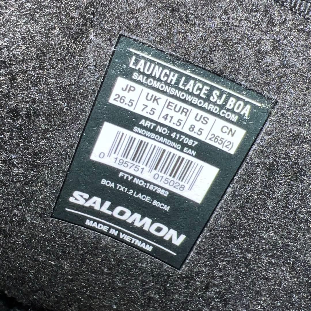 1回使用 SALOMON LAUNCH LACE SJ BOA 26.5cm