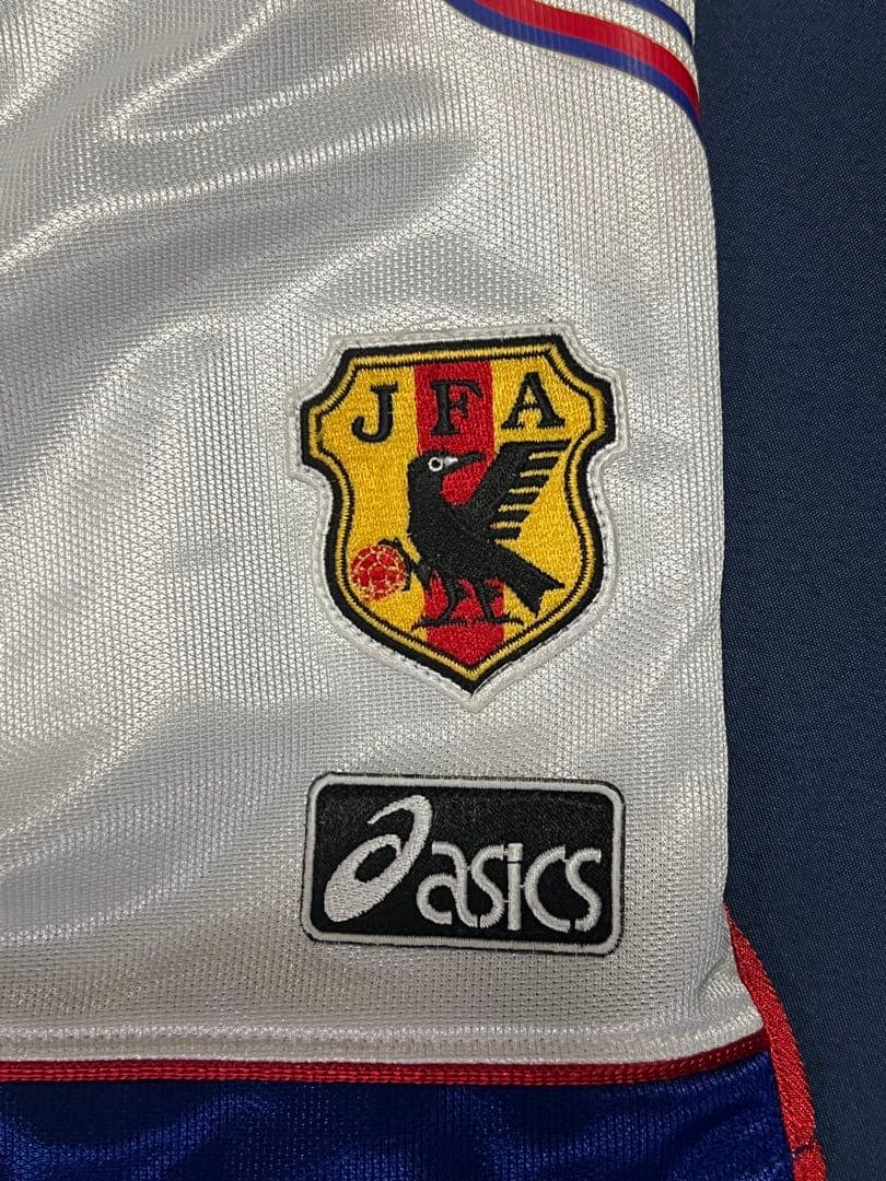 サッカー日本代表ユニホーム炎モデル asics製 98年フランスW杯 上下セット