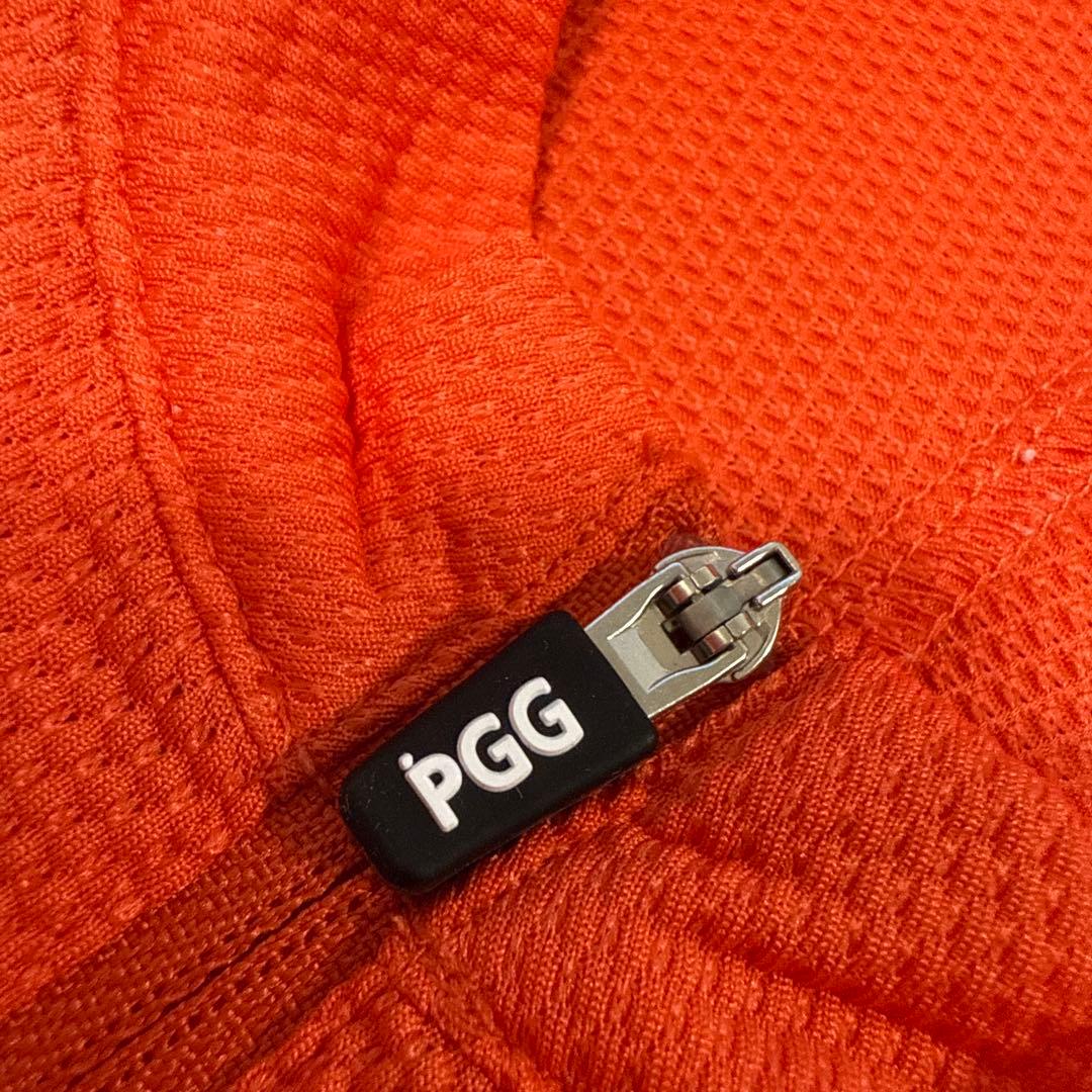 美品　PGG メンズ　ハーフジップ　半袖シャツ