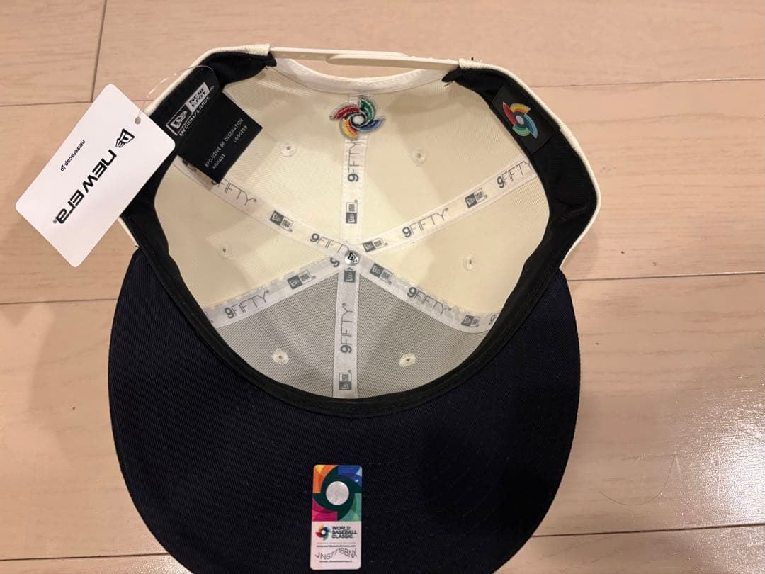 2026年WBCキャップNEW ERA 9FIFTY クロームホワイトネイビー