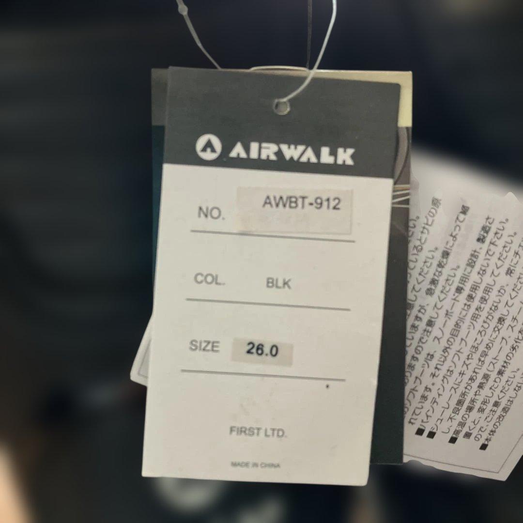 AIRWALK スノーボードブーツ BOA 26.0cm（25.5cm）