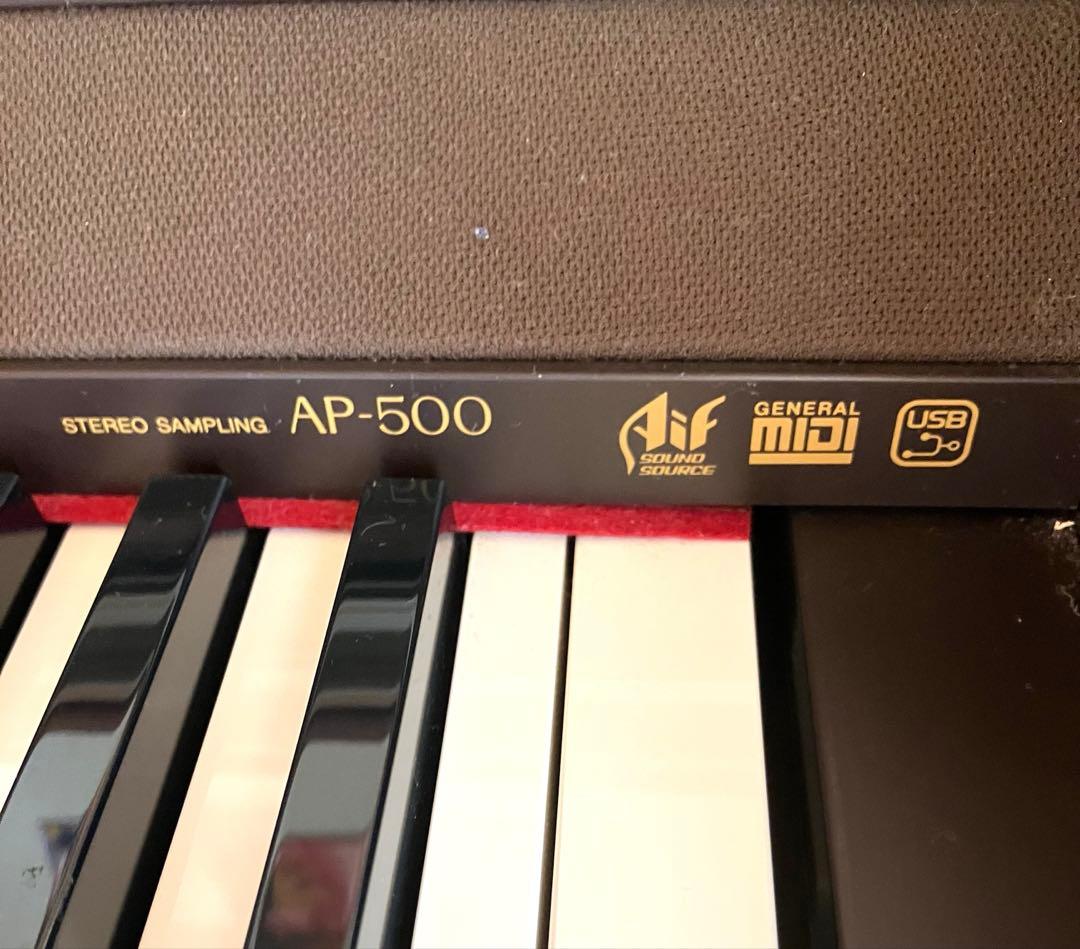 CASIO AP-500 ダークブラウン 電子ピアノ(イス付き)