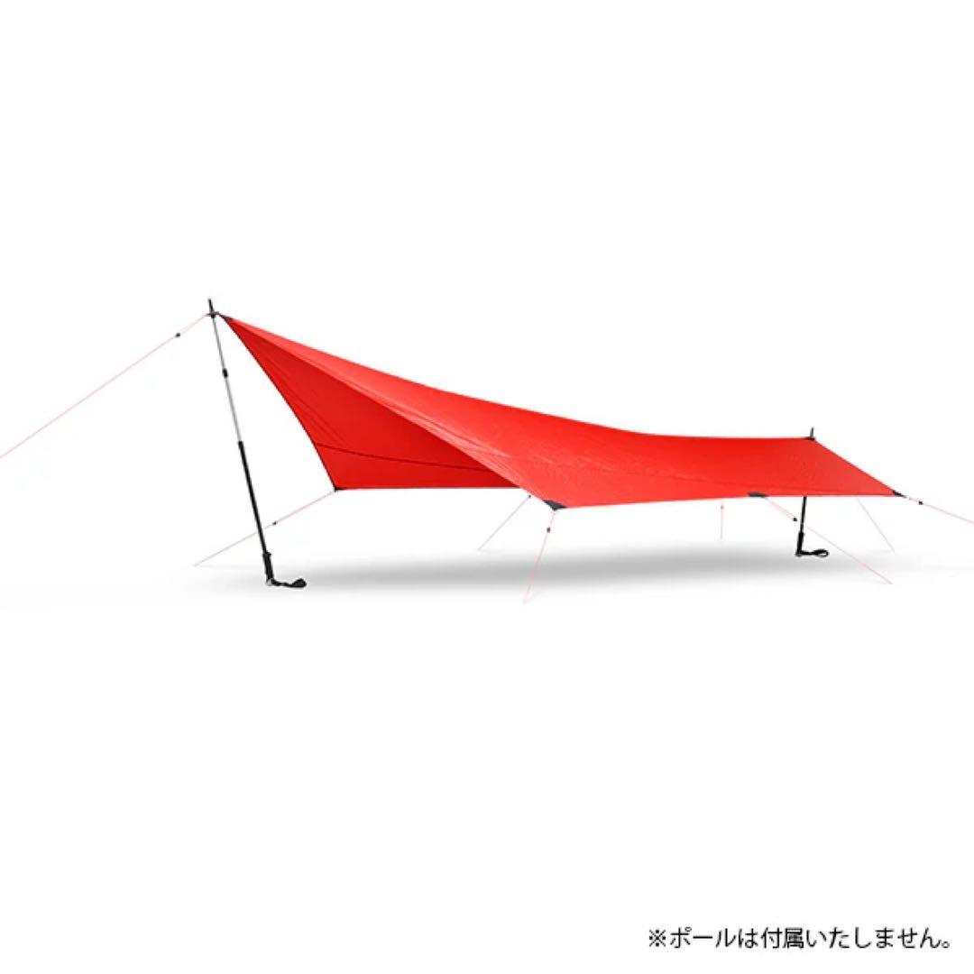 HILLEBERG ヒルバーグ タープ5 赤 DACペグ付