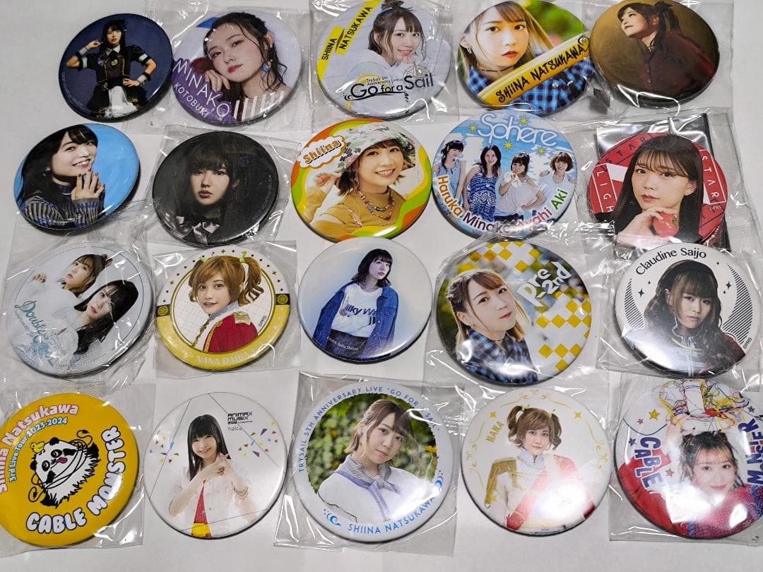声優　缶バッジ　118個セット