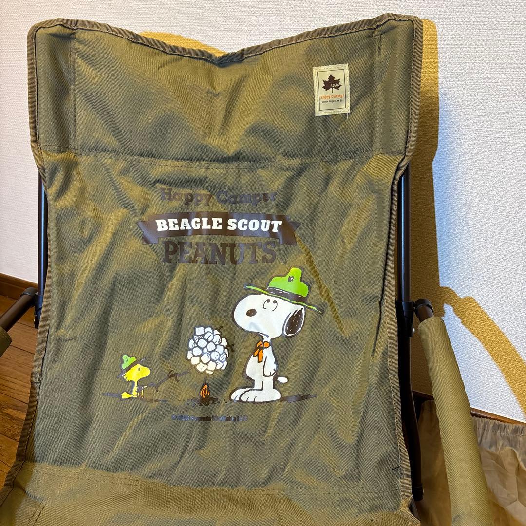 スヌーピー BEAGLE SCOUT ロゴス チェア✨