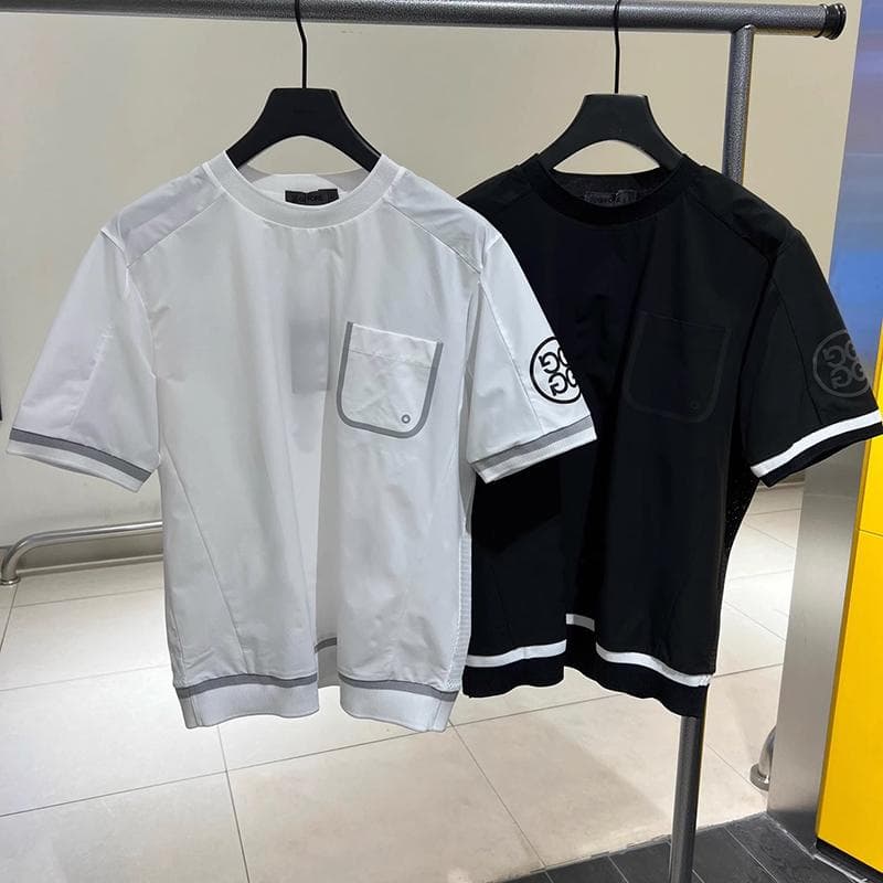 G/FORE ゴルフトップス メンズ 夏用 軽量快適モデル 配色デザイン人気定番