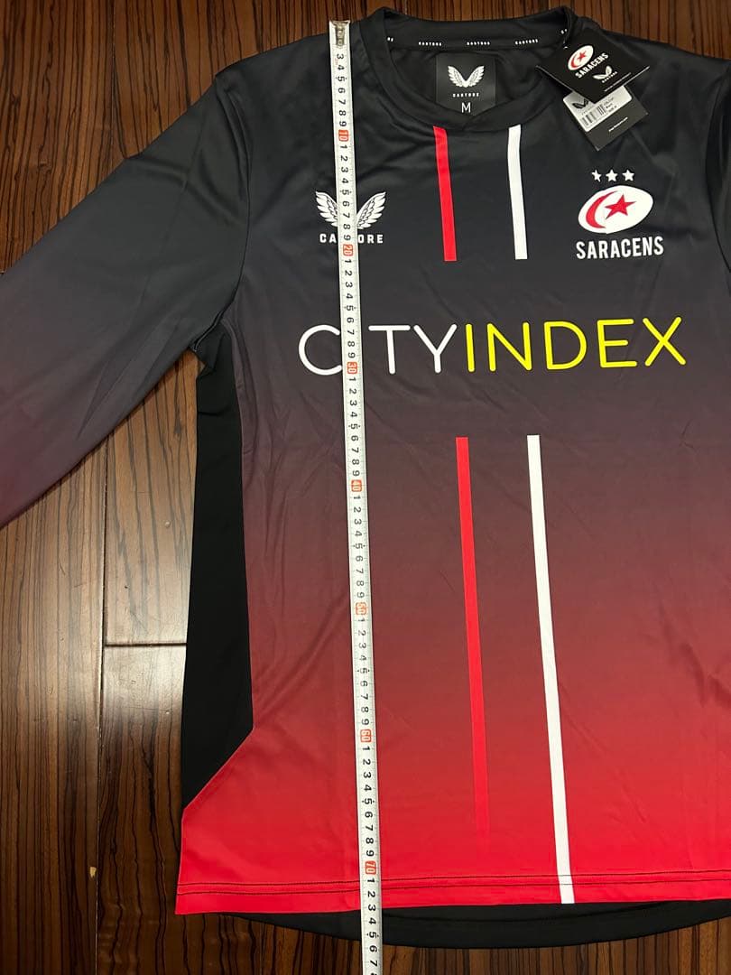 【新品未使用】Castore ラグビー サラセンズ　トレーニングT　長袖　黒　M