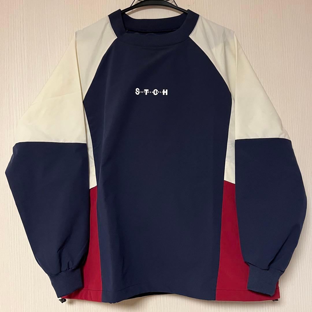 ANTIQUA GOLF×STCH 配色プルオーバー セットアップ ゴルフ 上下