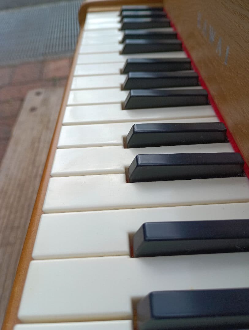 「美品、箱あり」KAWAI 木製グランドピアノ型おもちゃ