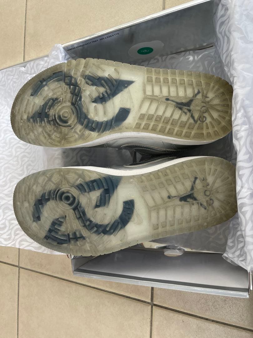 Jordan GOLF シルバー スニーカー