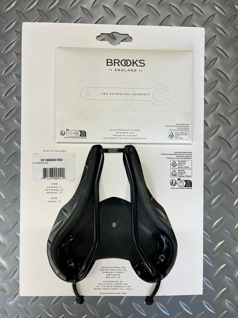 BROOKS B17 NARROW “BLACK”