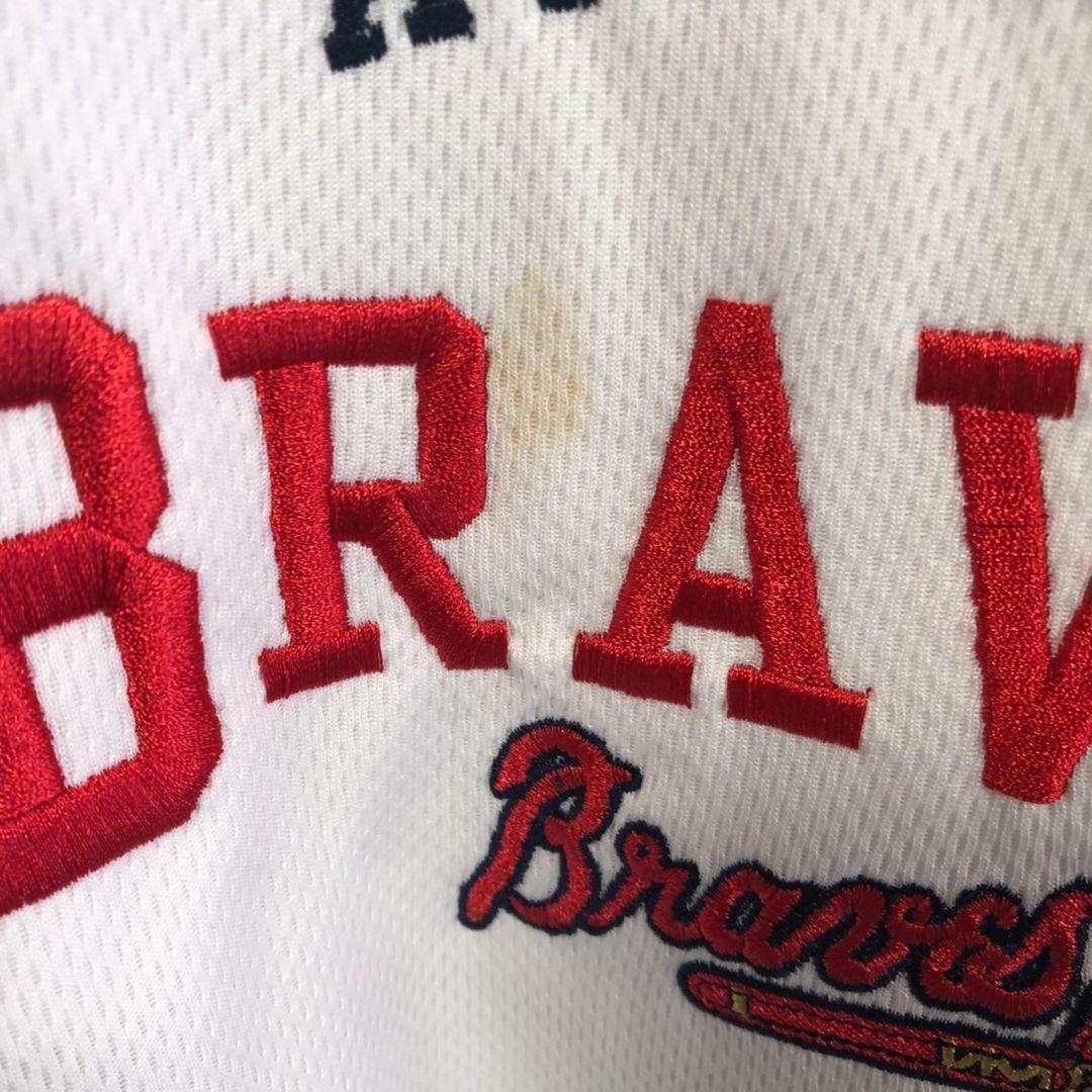 MLB☆刺繍ロゴ　ゲームシャツ　メジャー　XL 半袖　野球　古着