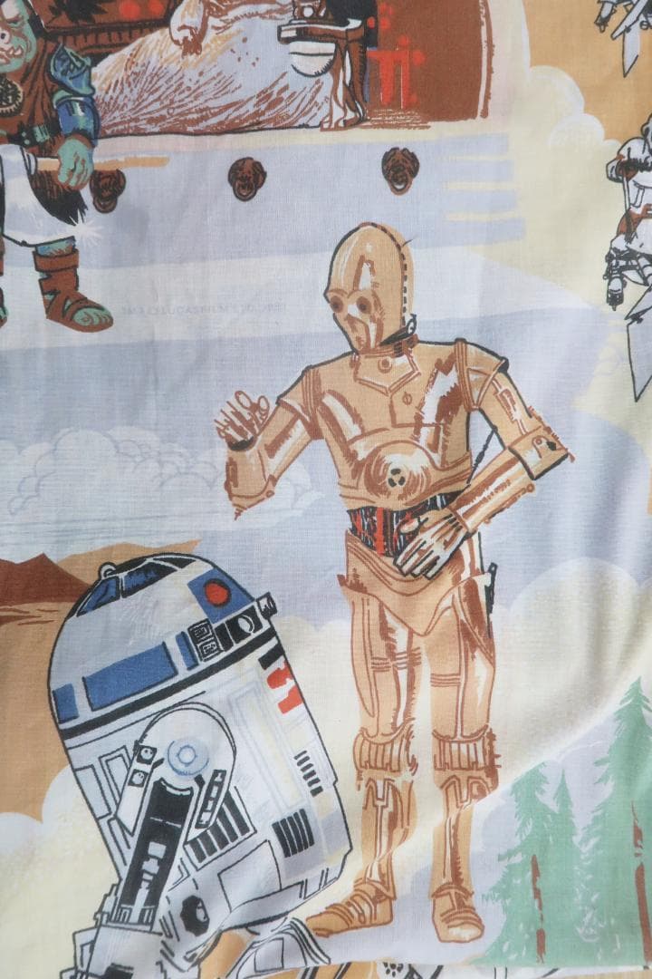 STAR WARS 80s ジェダイの帰還 ベッドシーツ ヴィンテージ【G】.