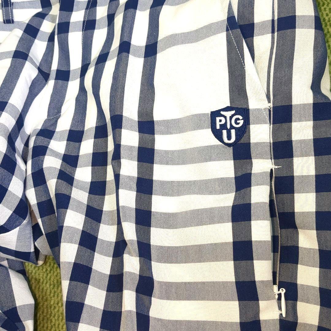 【美品】パーリーゲイツ チェック柄 ゴルフパンツ メンズ 4(M) 爽やか配色