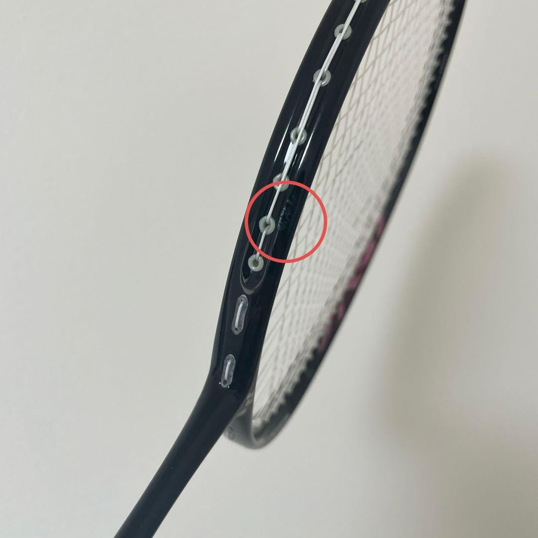 廃盤希少YONEX ヨネックスナノフレア200バドミントンラケット 純正ケース付