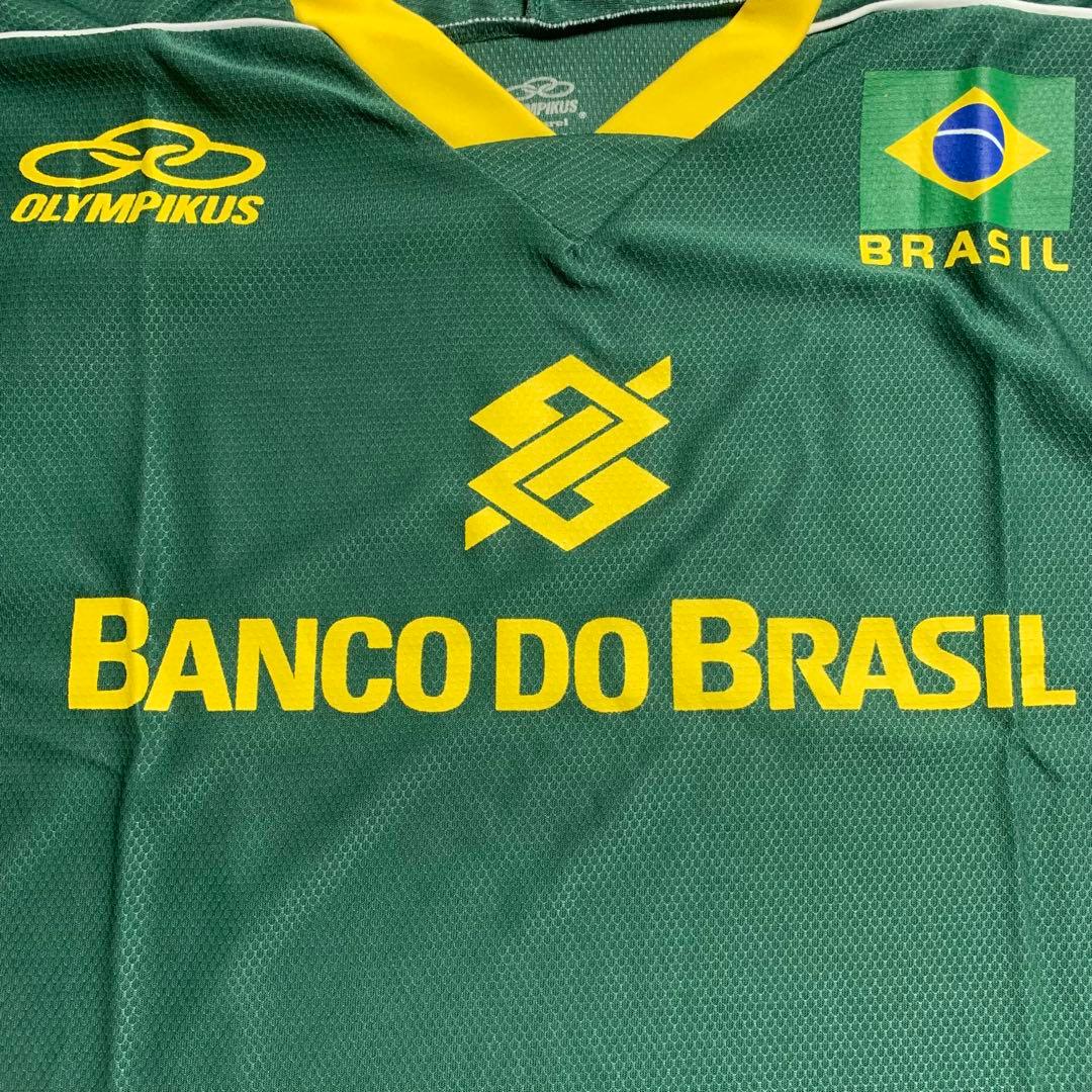 00s 未使用 タグ付 Olympikus バレーボール ブラジルゲームシャツ