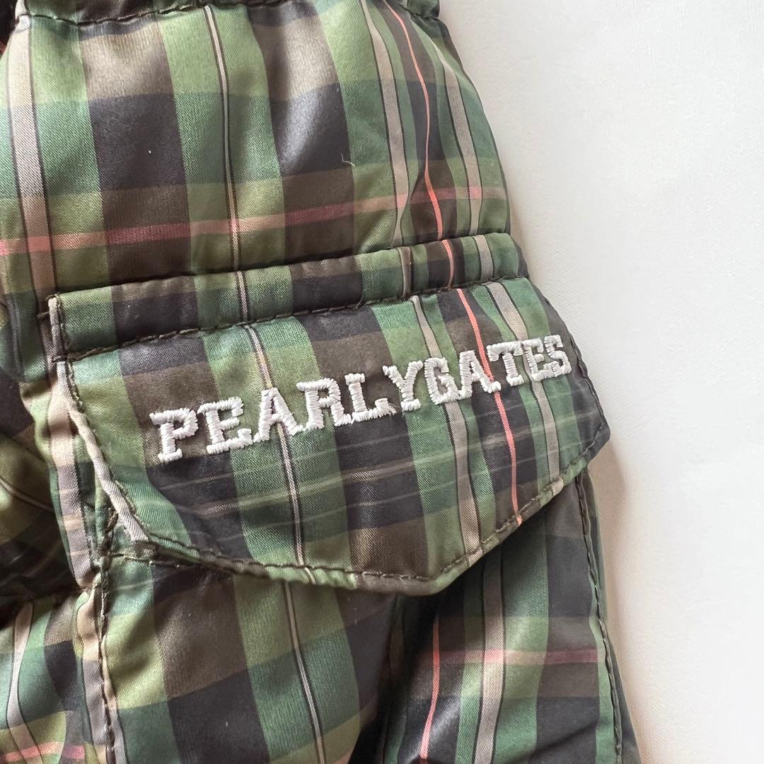Pearlygates パーリーゲイツ　リバーシブル　チェック　ダウンジャケット