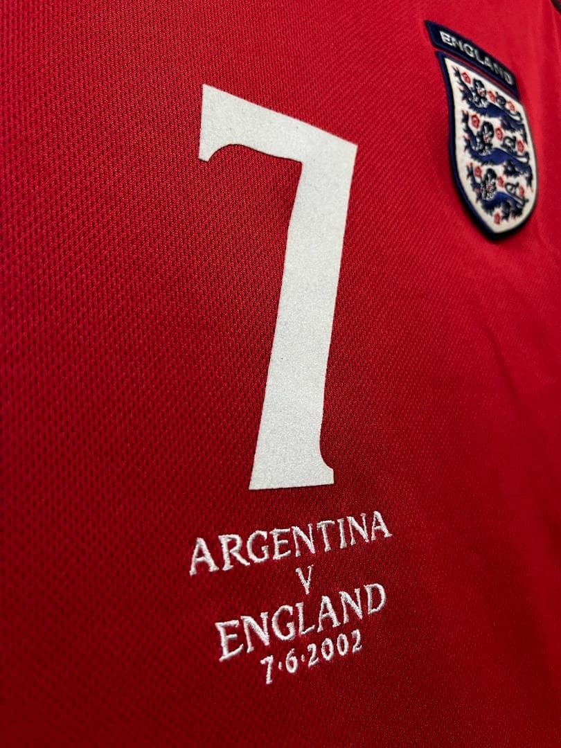 【正規品】2002イングランド代表 アルゼンチン戦マッチデイ ベッカム アンブロ