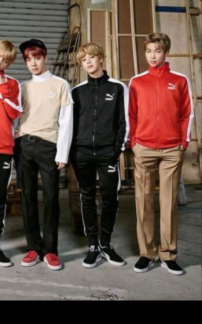 PUMA プーマ トラックジャケット 黒 y2k M ハイネック BTS着用