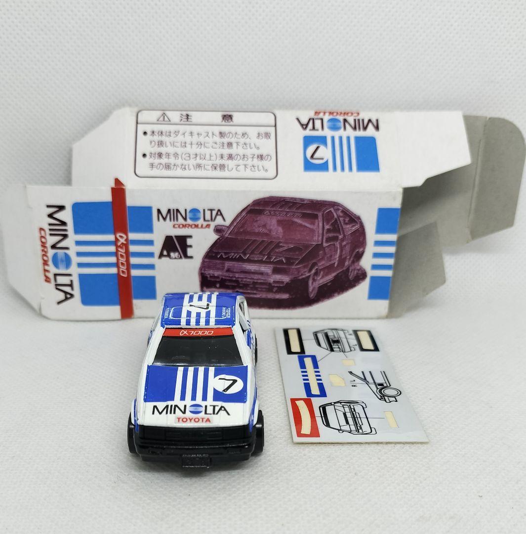 《黒箱トミカ78-4特》MINOLTAカローラレビン【アイアド特注】シール貼美品