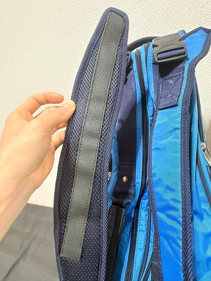 YONEX ラケットバッグ ブルー ショルダー付き 状態良好