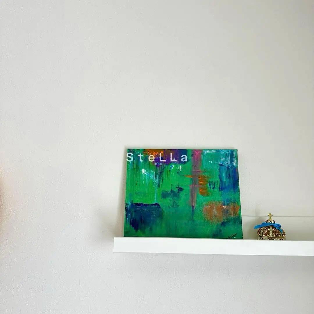 モダンアート　北欧　癒し　現代アート　グリーン　おしゃれ雑貨　北欧アート　絵画