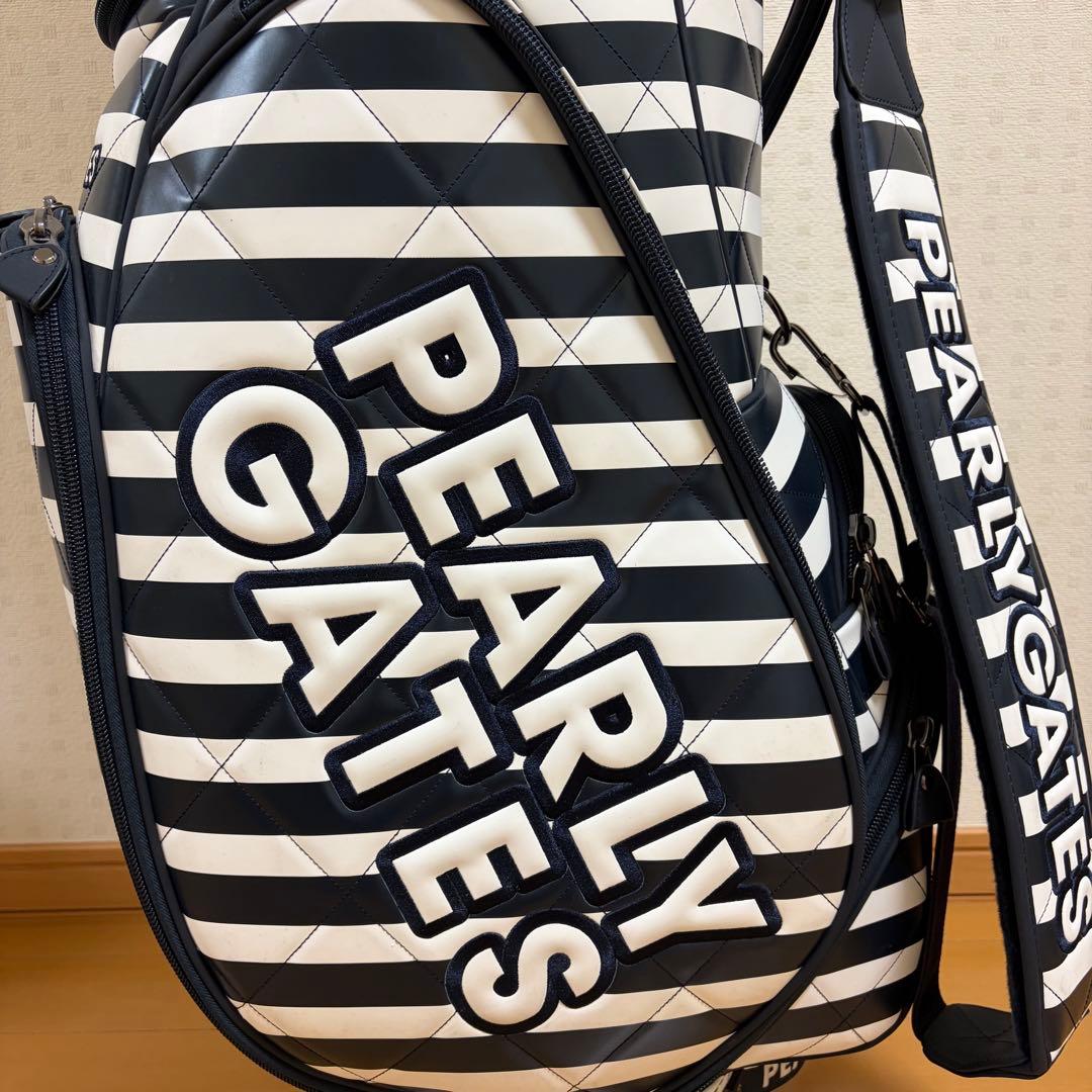PEARLY GATES ストライプ キャディバッグ