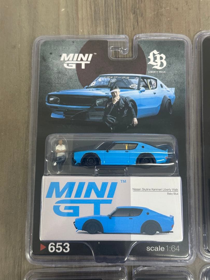 リバティウォーク スカイライン ミニカー 4点セット　ケンメリ