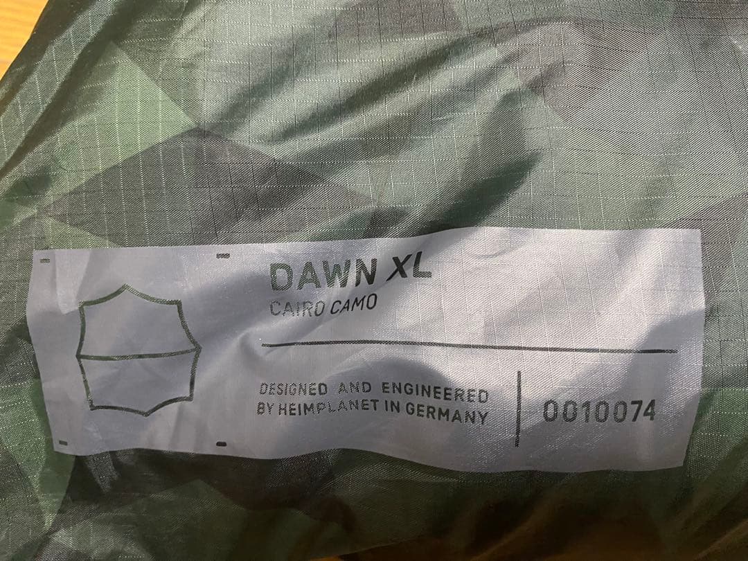 ヘイムプラネット ダウンXLタープ　グレイ　DAWN XL TARP, GREY
