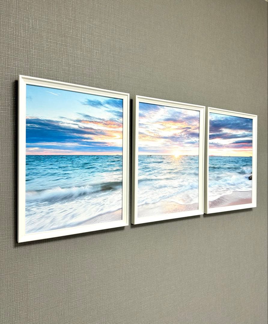 No.222フレーム付きキャンバスアート　オシャレ絵画　風景画　海絵画