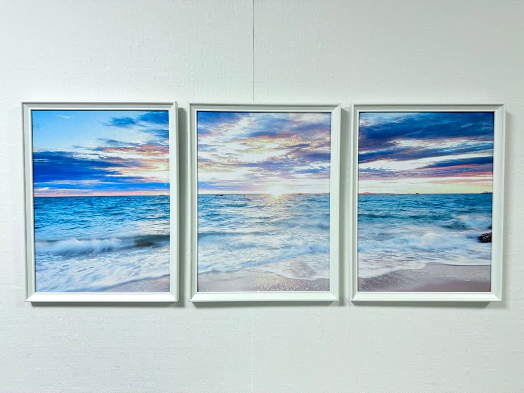 No.222フレーム付きキャンバスアート　オシャレ絵画　風景画　海絵画