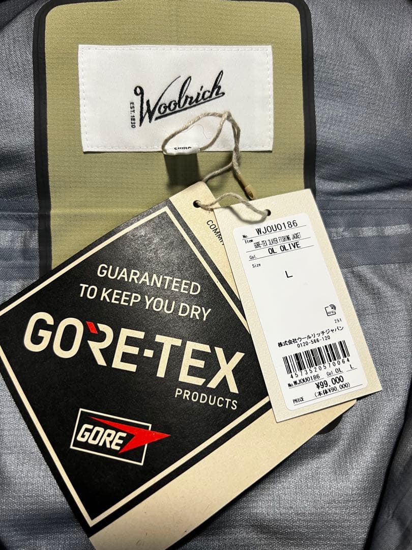 新品 WOOLRICH GORE-TEX ゴアテックス フィッシング ジャケット