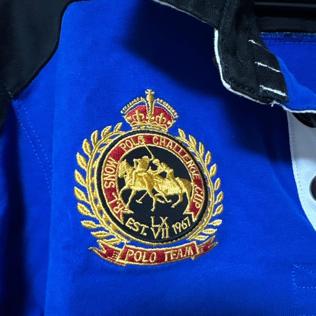 Ralph Lauren ラガーシャツ L 青