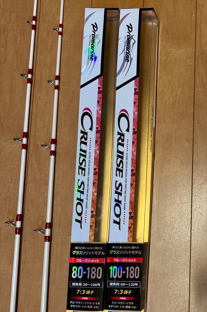 プロマリンCRUISE SHOT 船竿 2本セット 80-180 100-180