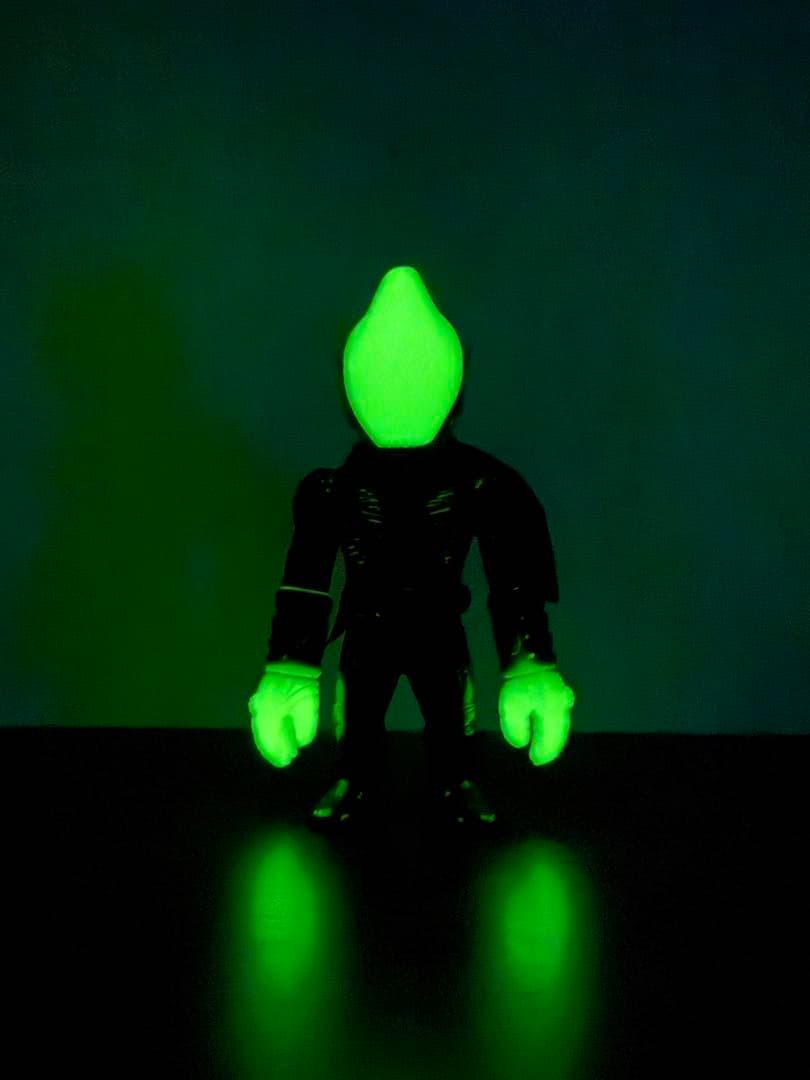 真頭玩具　REALHEAD　エイリマン　蓄光　リアルヘッド