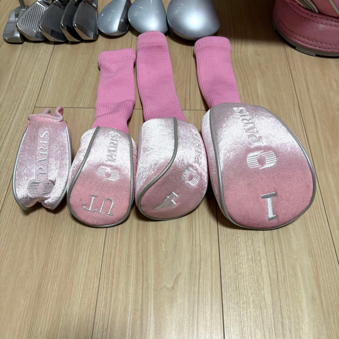 【豪華8本】PARIS レディース ゴルフセット 初心者向け ピンク