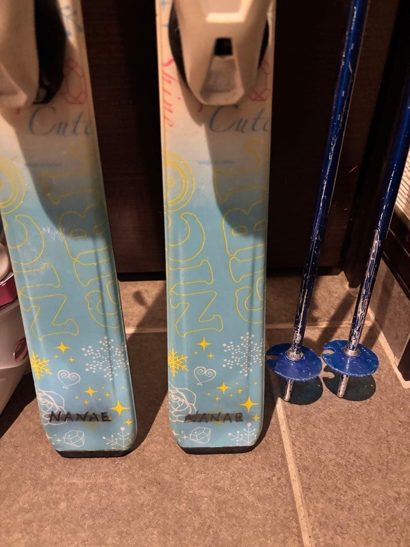 【SWALLOW】スキー板【130㎝】ブーツ【24㎝】ポール【110㎝】セット