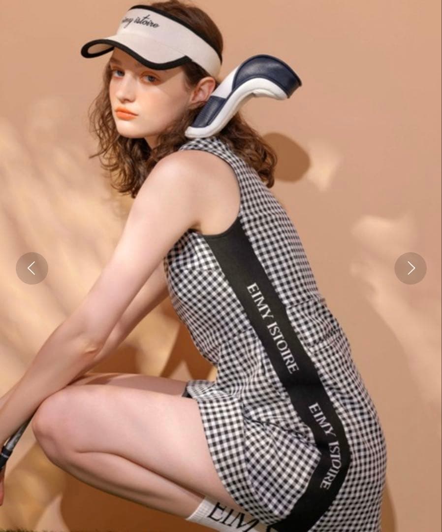 Eimy Golf Eimy Istoire ギンガムチェックジップワンピース