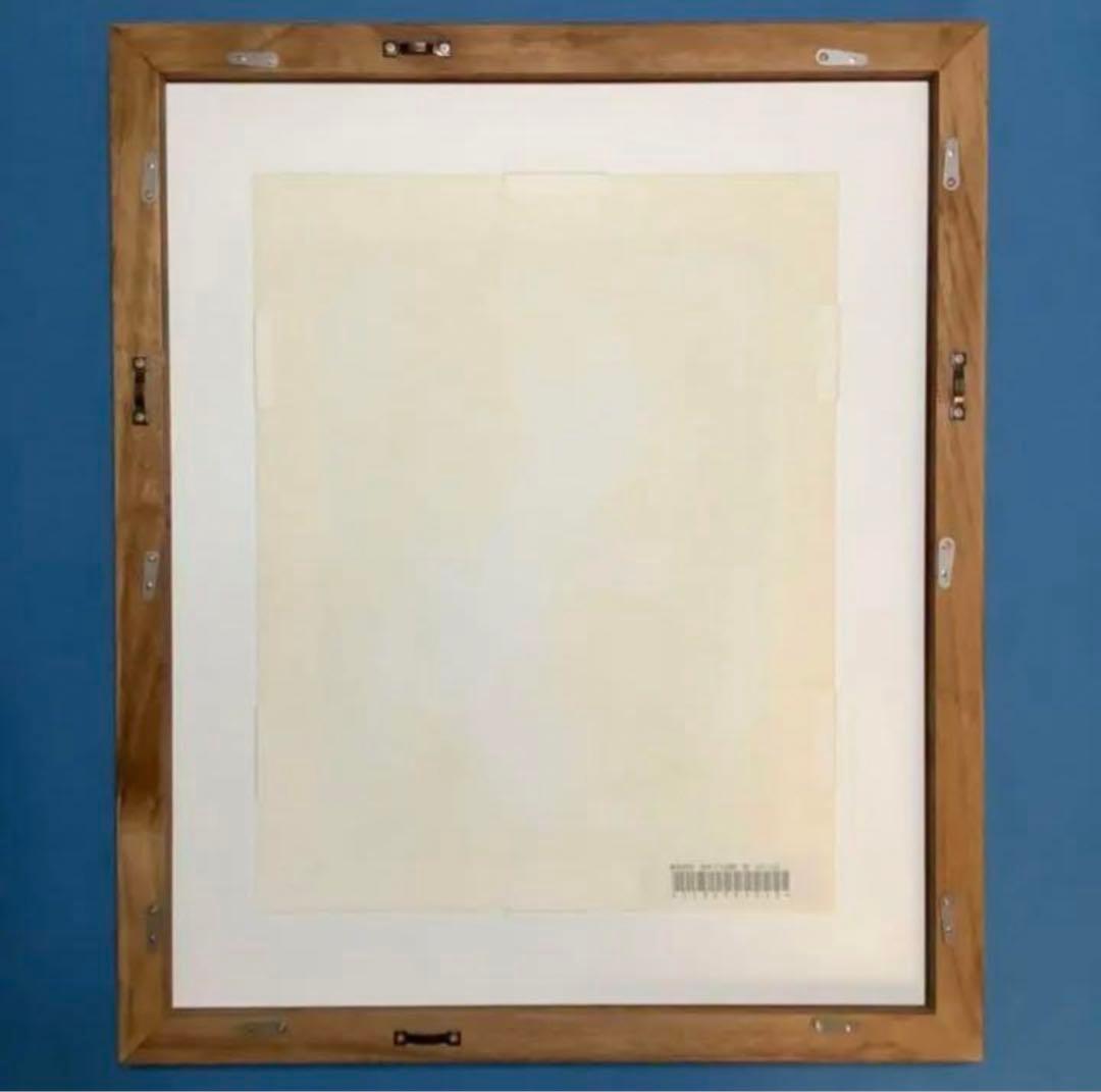 絵画・額縁・版画・藤尾 育翠・新品未使用・滝昇り夫婦鯉・美術品・インテリア・雑貨