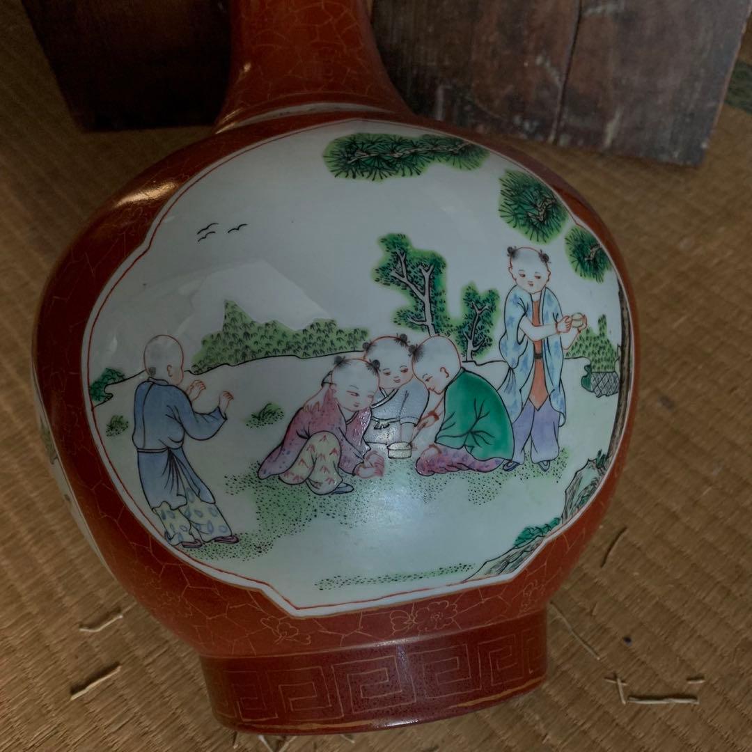 中国　骨董品　壺